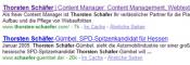 Suchergebnisse für Thorsten Schäfer bei Google Suchergebnisse für Thorsten Schäfer bei Google